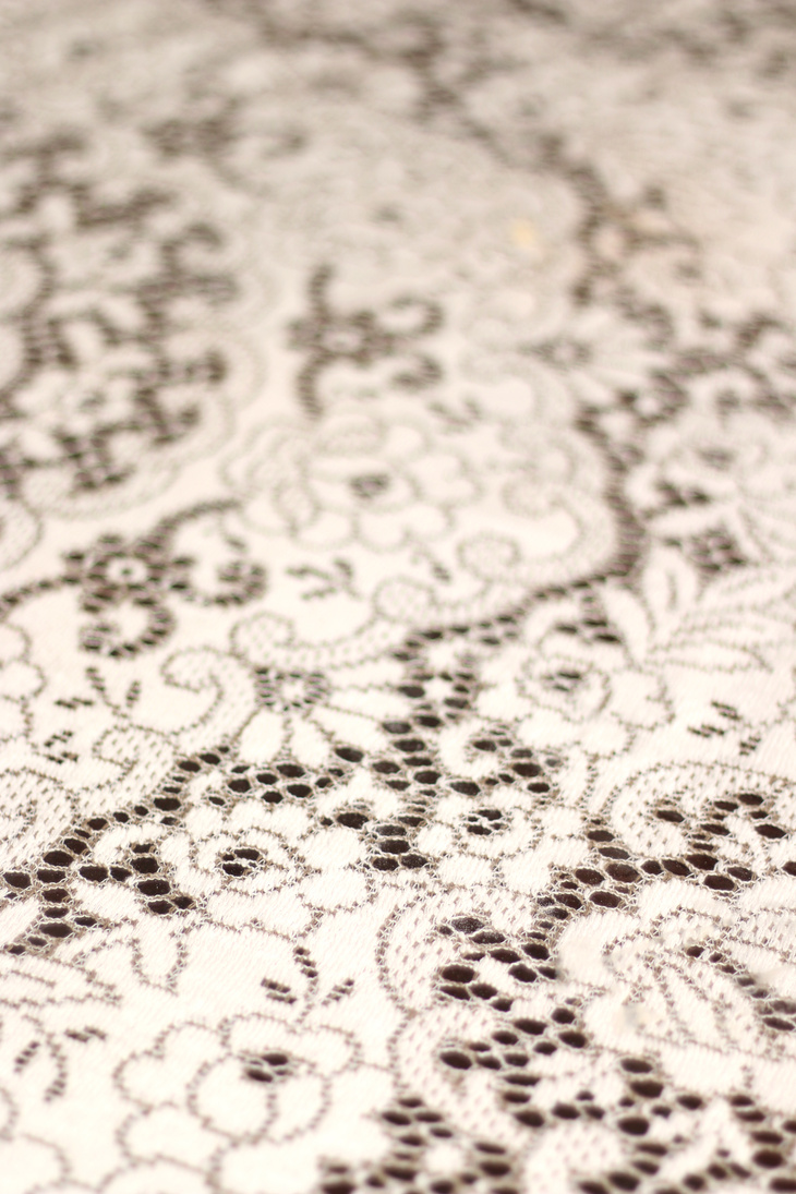 White Lace Table Cloth Background